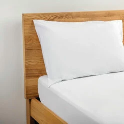 Hotel Pillow Case - 100% Cotton Percale - 200tc - Housewife Style - 52x78cm - Pair - White
