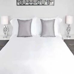 Hotel Luxury Pillow Cases - Housewife Style 53x78cm - 100% Cotton - 400 Thread Count - Pair - White