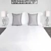 Hotel Luxury Pillow Cases - Oxford Style 66x92cm - 100% Cotton - 400 Thread Count - Pair - White