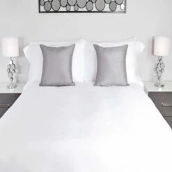 Hotel Luxury Pillow Cases - Oxford Style 66x92cm - 100% Cotton - 400 Thread Count - Pair - White
