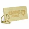 Apollo Wooden Engraved Key Tag - Light Wood