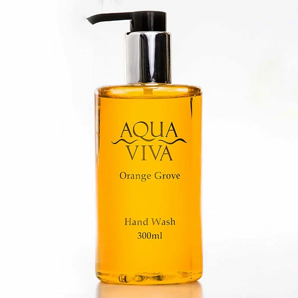 Aqua Viva Range Hotel Toiletries - 300ml Pump Bottle Hand Wash - Case Of 10