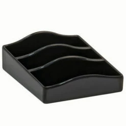 Hotel Hospitality Welcome Tray - Corby Ascot Ingredients/sachet Holder - Black - Case Of 5