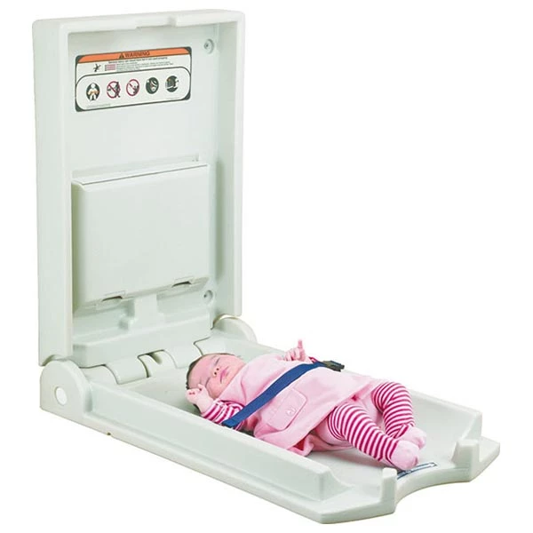 Hotel Baby Changing Unit - Bolero Vertical Baby Changing Station - Beige