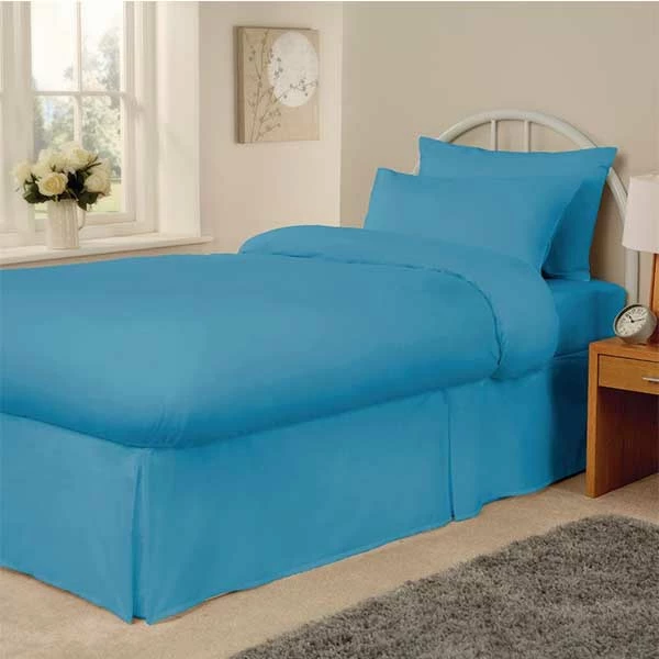 Hotel Base Valance - Kick Pleat - 50/50% Polyester Cotton - 144tc - Dyed Colours