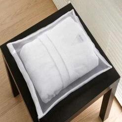 Bathrobe Presentation Storage Bag - Polyester Mesh - 41x48cm (16x18 Inches) - White