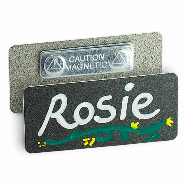 Chalk Custom Name Badges - Metal