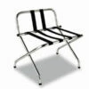 Chrome Folding Luggage Rack With Rear Bar - Case Of 2 Units
