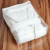 Bathrobe Presentation Storage Bag - Zipped - H 42cm X L 26cm X W 37cm - Clear Polypropylene