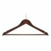 Corby Chelsea Security Stem Wooden Coat Hanger - Trouser Bar - Dark Wood - 100 Per Case