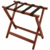 Corby York Folding Wooden Luggage Rack - Dark Wood Finish