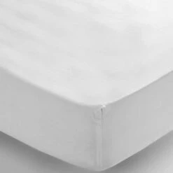 Baby Bedding - Baby Bed Linen - Jersey Cotton Fitted Cot Sheet - 60x120cm - White