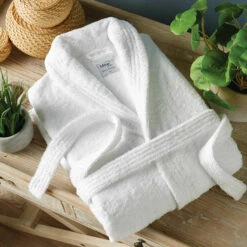 Eco-friendly Bathrobe - Mitre Eco - 100% Organic Cotton - 400gsm - White