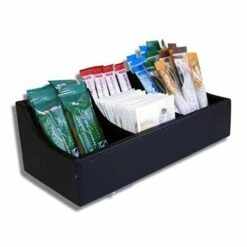 Hotel Hospitality Sachet Holder - Faux Leather - Black