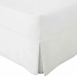 Valance - 200tc Luxury 100% Egyptian Cotton Percale - Fitted Sheet Valance - White