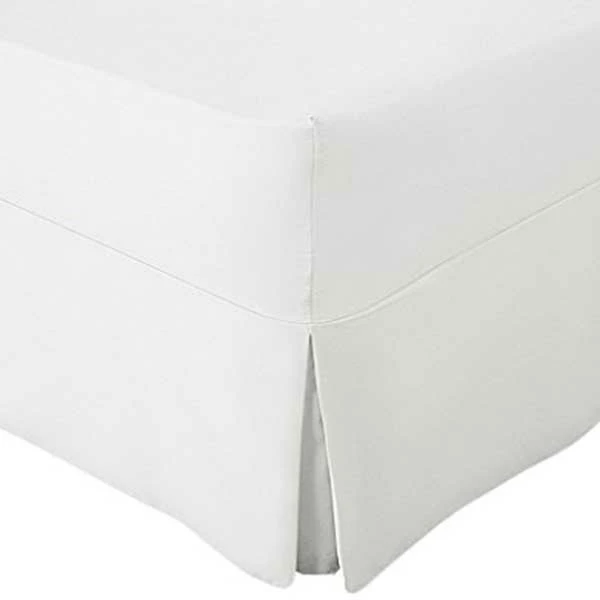 Valance - 200tc Luxury 100% Egyptian Cotton Percale - Fitted Sheet Valance - White