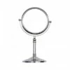 Bathroom Mirror - Free Standing Cosmetic / Shaving Mirror - Double Sided - 150mm Dia Face - Chrome