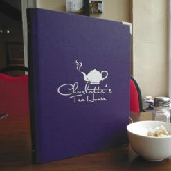 Guest Room Information Folders - Buckram Material - Tag Fixing - A4 Size