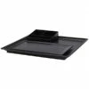 Hotel Hospitality Tray - Northmace Free Standing 3 Part Beverage Tray System - Black