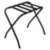Corby Ashton Folding Metal Luggage Rack - Without Back - Black