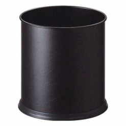 Hotel Waste Bins - Luxury Vinyl Covered Waste Bin - 10 Litre - Black