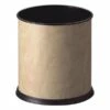 Hotel Waste Bins - Luxury Vinyl Covered Bedroom Bin - 10 Litre - Stone