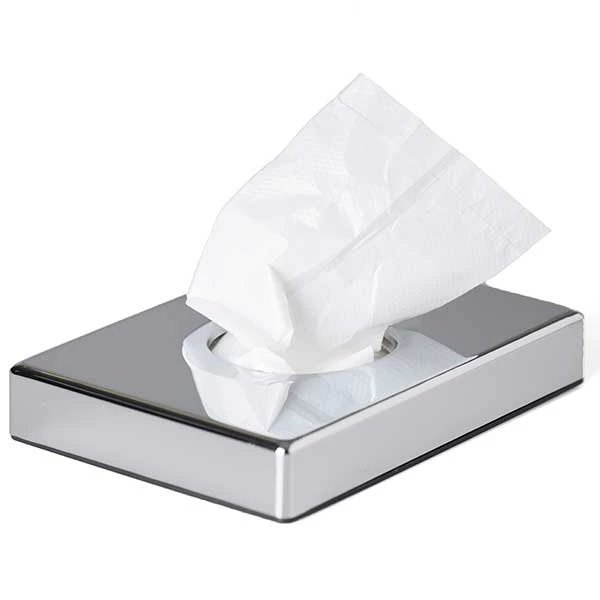 Hygiene Bag Dispenser - Abs Plastic - 130 X 90 X 25mm - Chrome Coloured