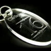 Acrylic Engraved Oval Key Tag