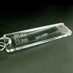 Acrylic Engraved Rectangular Key Tag