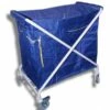 Laundry Trolley With 240 Litre Heavy Duty Navy Linen Bag - 77(w)x55(d) X99(h)cm