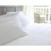 Hotel Luxury Pillow Cases - 0.5cm Satin Stripe 100% Cotton - Oxford Style - 300tc - Pair - White