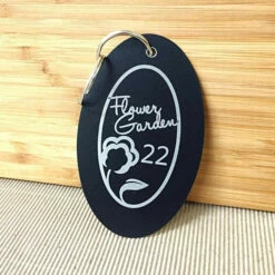 Metal Engraved Oval Key Tag