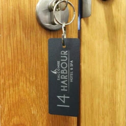 Metal Engraved Rectangle Key Tag