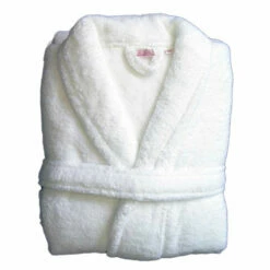 Hotel Bathrobes - 100% Ultra-soft Microfibre - 360gsm - Shawl Collar Style - White