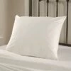 Hotel Pillow - Mitre Jemima Natural Duck Feather And Down Pillow -1.125kg - Firm Support - White