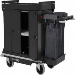 Numatic Nukeeper Housekeeping Laundry Trolley - Lockabl Doors - 1 X 100 Litre Bag