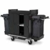 Numatic Nukeeper Housekeeping Laundry Trolley - Lockable Doors - 2 X 100 Litre Bags