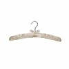 Hotel Padded Satin Coat Hanger - Standard Metal Hook - 50 Per Case - Ivory