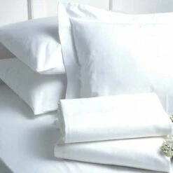 Hotel Pillow Cases - Cotton Rich - Ultima 70% Cotton/30% Polyester - 130tc - White
