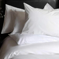 Hotel Pillow Cases - Luxury 100% Egyptian Cotton Percale - 200 Thread Count - White