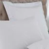 Hotel Pillow Cases - Luxury Polyester Cotton Percale - 180tc - Pair - White