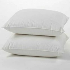 Hotel Pillow - Mitre Jemima - Natural Duck Feather And Down Pillow - 900g - Soft Support - White