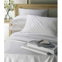 Hotel Pillow Protector - Under Pillow Case - 70% Cotton / 30% Polyester - Pack Of 50 - White