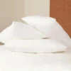 Hotel Pillow Protector - Mitre Linen - Polyzip Polyester / Cotton - Zipped - 48x75cm - White