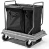 Numatic Nubag Large Laundry Trolley With 1x200litre & 1x100litre Linen Bags - Nb3002r / At - Grey