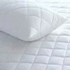 Hotel Pillow Protector - Mitre Linen - Quilt Top - Housewife Flap - Polyester - 48x71cm - White