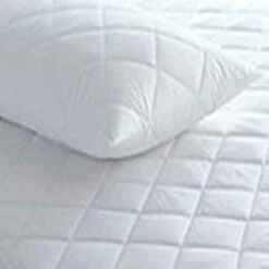 Hotel Pillow Protector - Mitre Linen - Quilt Top - Housewife Flap - Polyester - 48x71cm - White
