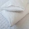 Hotel Pillow Protector - Quilted Diamond - Polyester/cotton - Envelope End - Pair - White