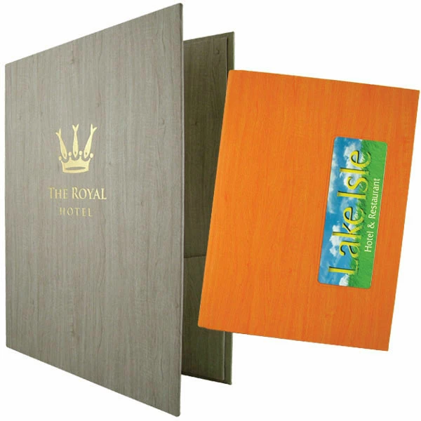 Guest Room Folders - Wood Effect Folder - Ring Fixing - A4 Size