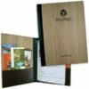 Guest Room Folders - Wood Grain Laminate - A4 Size - Tag Fixing